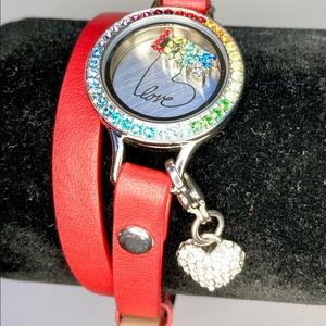 Origami Owl Rainbow 🌈 Pride Leather Wrap
